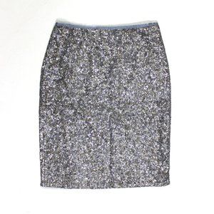 Zadig & Voltaire Joan Sequins Skirt Silver